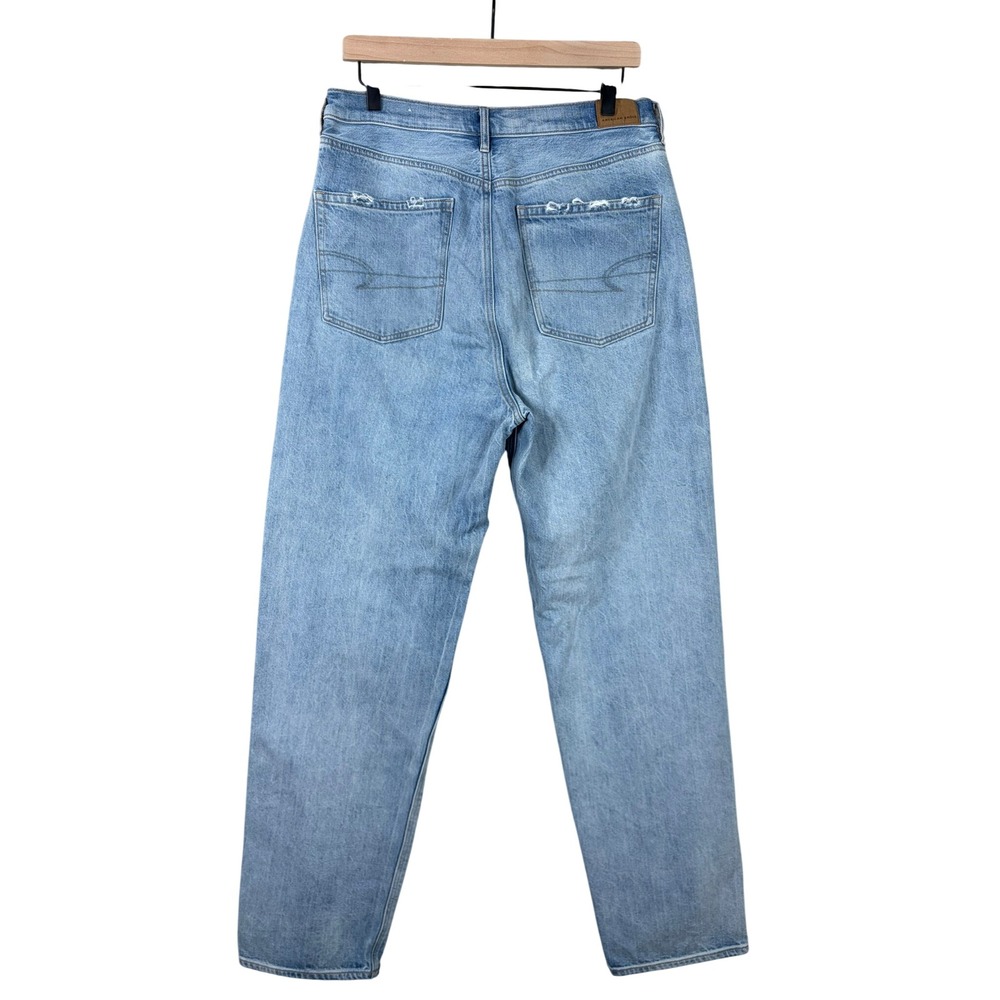 American Eagle Baggy Jean Womens 12 LONG - Picture 2 of 4